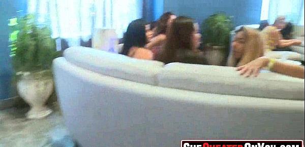  39 Lovely sluts guzzling cum at sex party!12